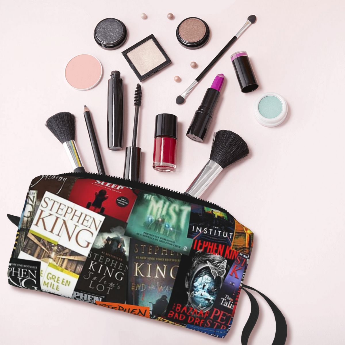 Beauty Makeup Book - 스티븐 킹 북 커버 호러 북웜