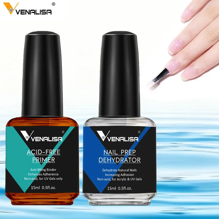 Nail Dehydrator Primer - 2개 네일 프렙 탈수제 및 무산