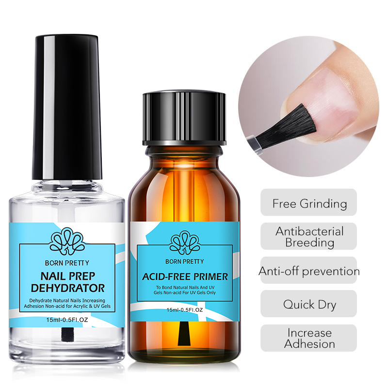 Nail Dehydrator Primer - 본 프리티 2개입 15ml 네일 프라이머