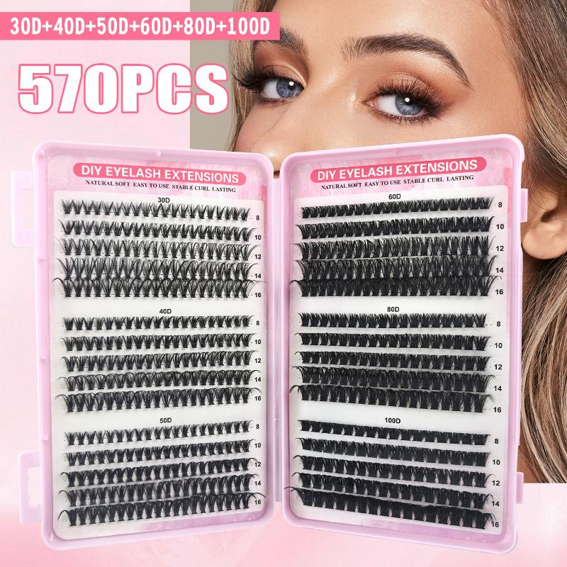Beauty Makeup Book - 개별 속눈썹 570개 30D 40D 50D