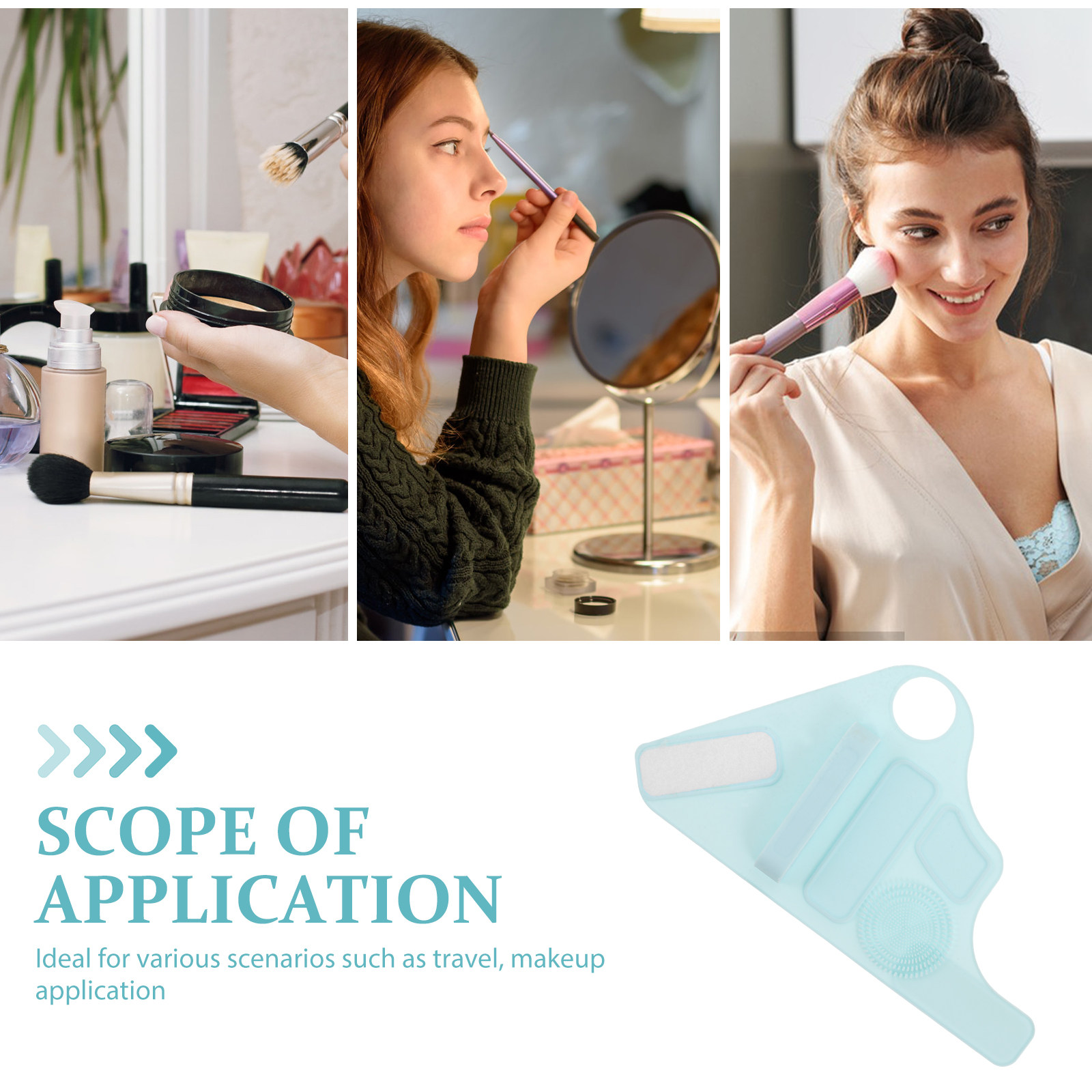 실리콘 메이크업 핸드 스트랩 조절 가능한 손목 팔레트, - Beauty Makeup Tool 리뷰 및 가격
