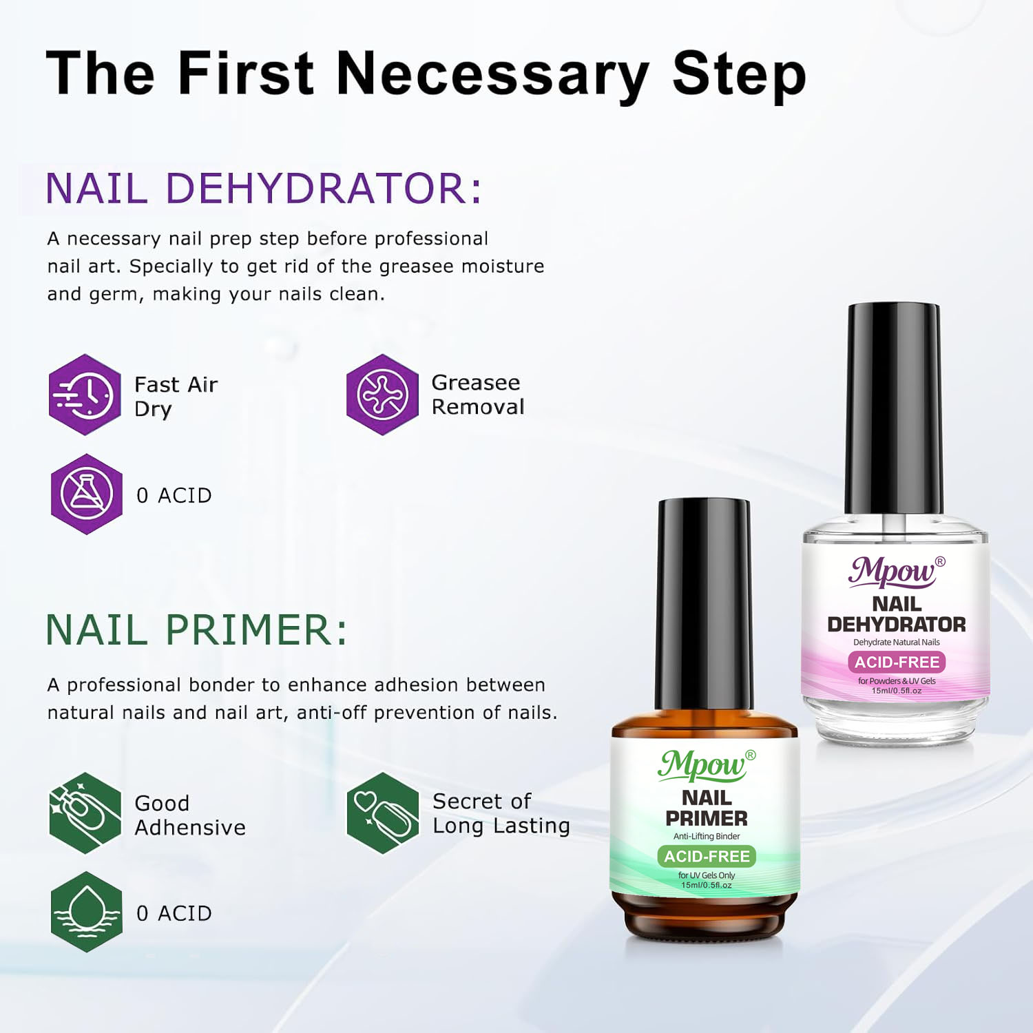엠포우 1/2개입 15ml 네일 탈수제 & 무산 프라이 - Nail Dehydrator Primer 리뷰 및 가격