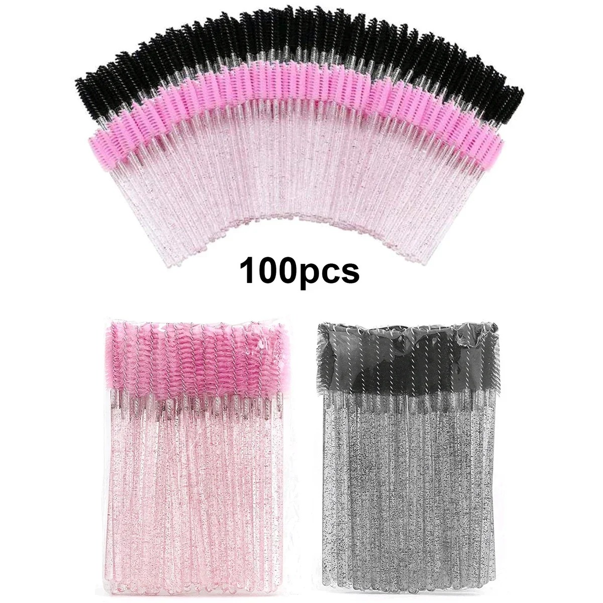 100pcs 일회용 속눈썹 브러쉬 Spoolies 마이 - Beauty Makeup Brands 리뷰 및 가격