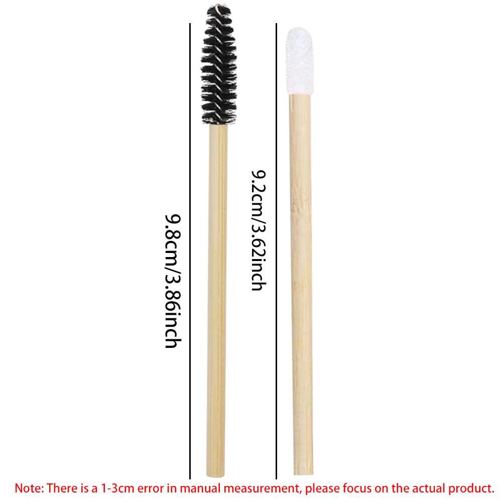 50/100개입 립 브러쉬 키트 대나무 손잡이 속눈썹  - Beauty Makeup Brands 리뷰 및 가격