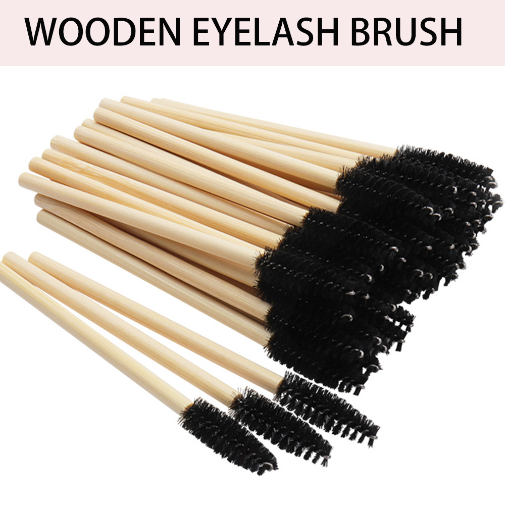 50/100개입 립 브러쉬 키트 대나무 손잡이 속눈썹  - Beauty Makeup Brands 리뷰 및 가격