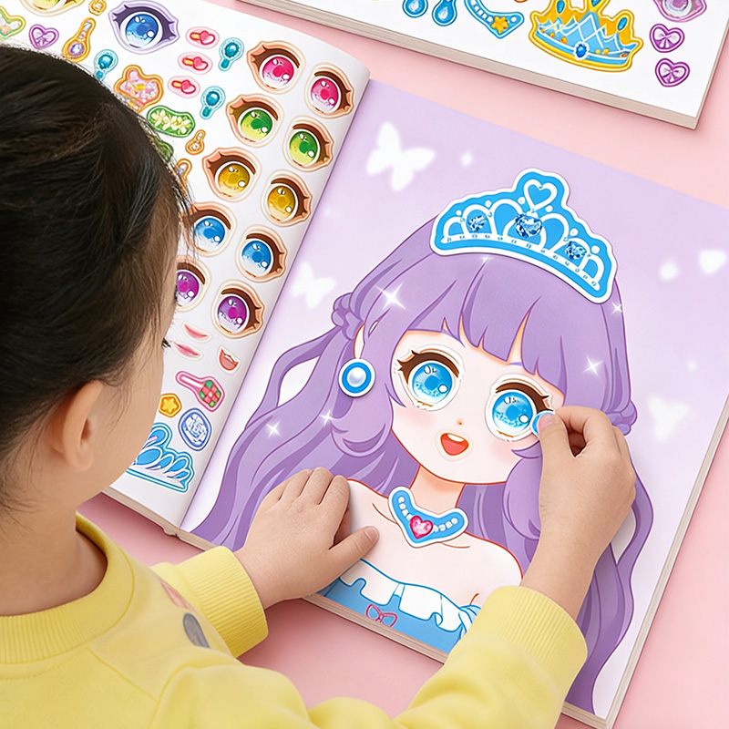 공주 메이크업 스티커, 패셔너블한 인형 디자인의 DIY - Beauty Makeup Book 리뷰 및 가격