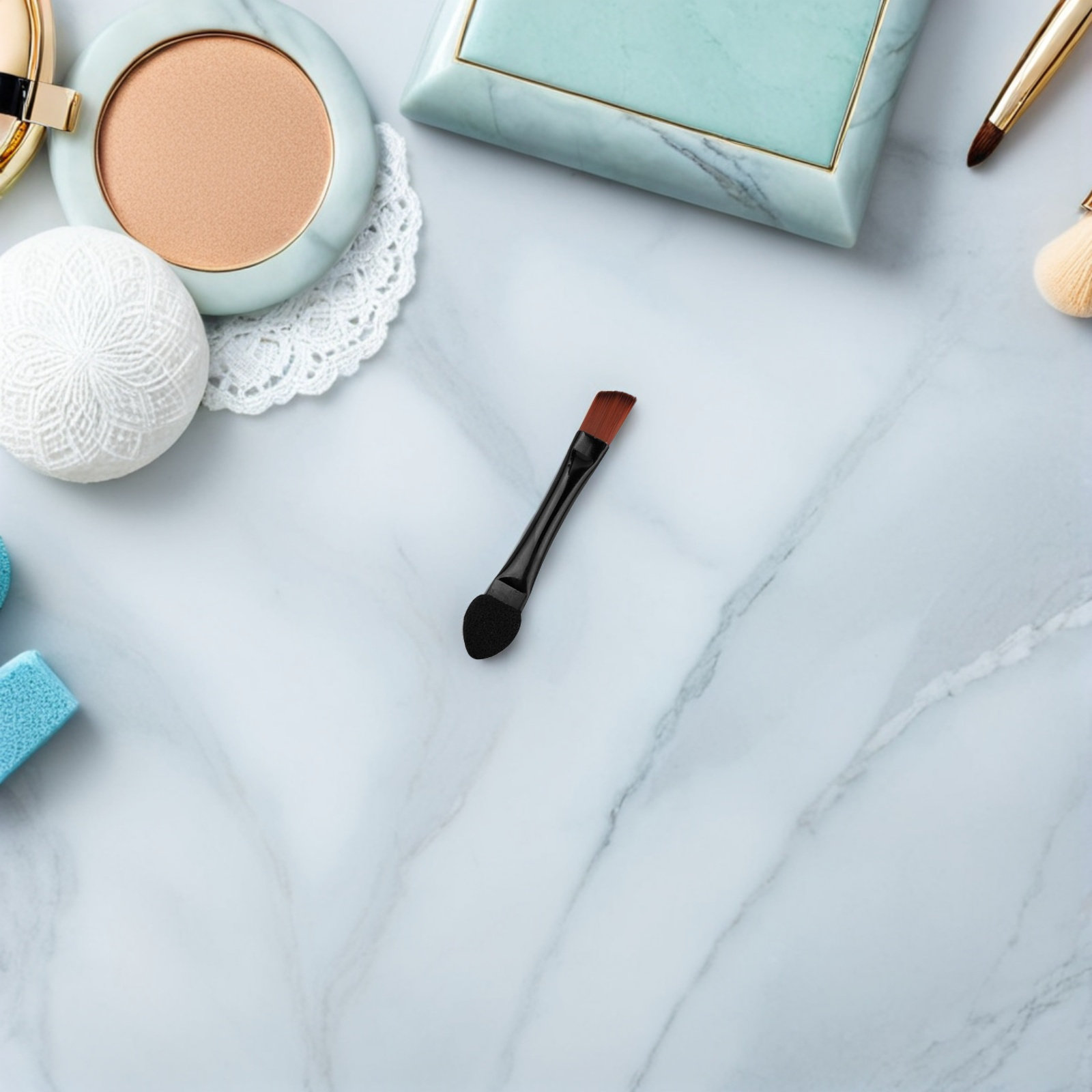 50개입 양면 각진 브러쉬 눈썹 스풀리 및 섀도우 블렌 - Beauty Makeup Tool 리뷰 및 가격