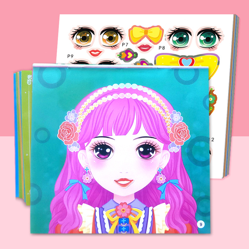 공주 드레스업 스티커, 2-5세 여아 스티커, 아름다운 - Beauty Makeup Book 리뷰 및 가격