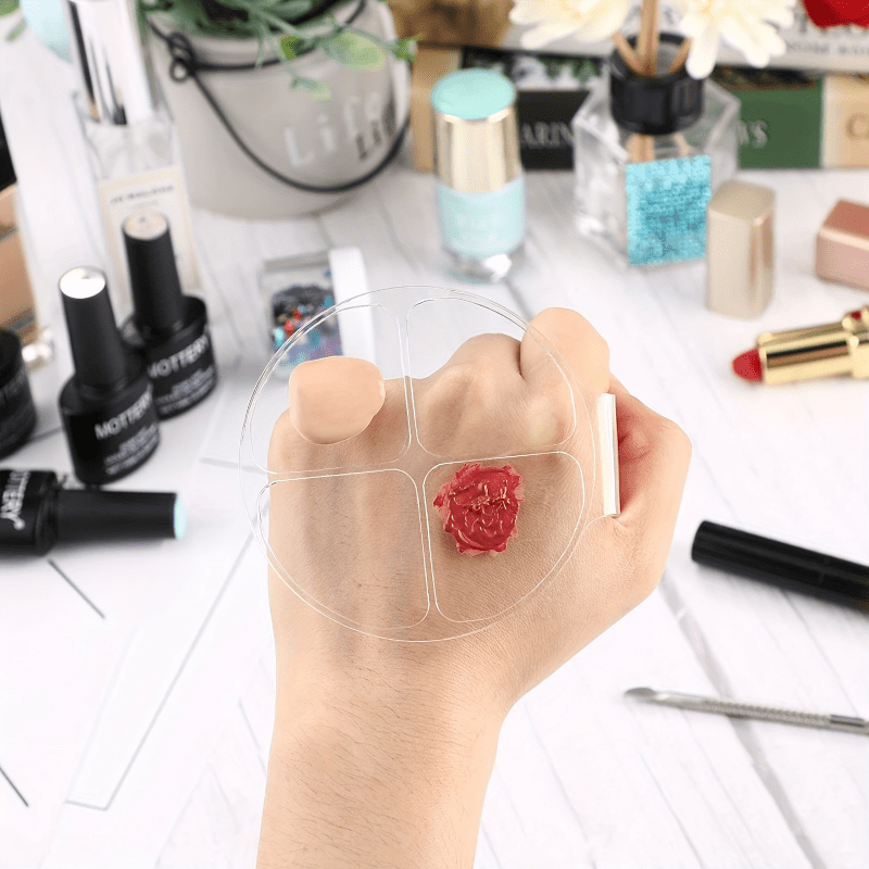 아크릴 원형 4칸 컬러 믹싱 플레이트, 리퀴드 파운데이 - Beauty Makeup Tool 리뷰 및 가격