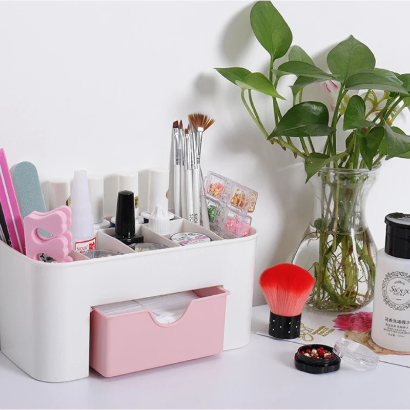 네일 아트 주최자 데스크탑 서랍 화장품 보관 상자 메이 - Beauty Makeup Brands 리뷰 및 가격