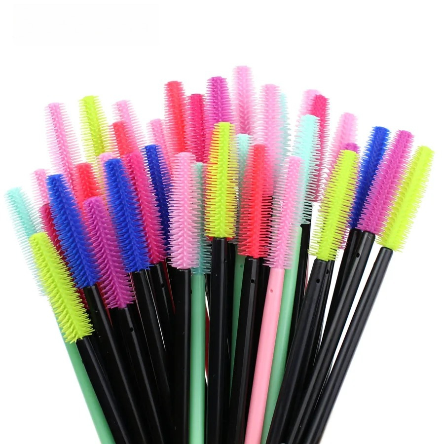 50pcs 실리콘 마스카라 완드 애플리케이터 일회용 속 - Beauty Makeup Brands 리뷰 및 가격