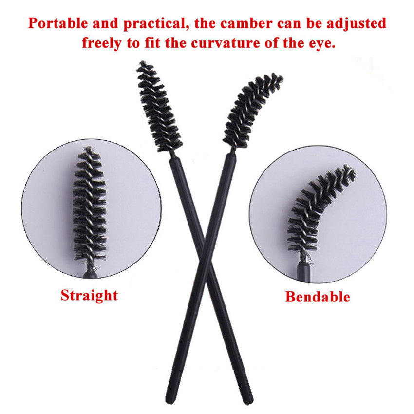 100Pcs 일회용 마이크로 속눈썹 빗 브러시 스풀러  - Beauty Makeup Brands 리뷰 및 가격