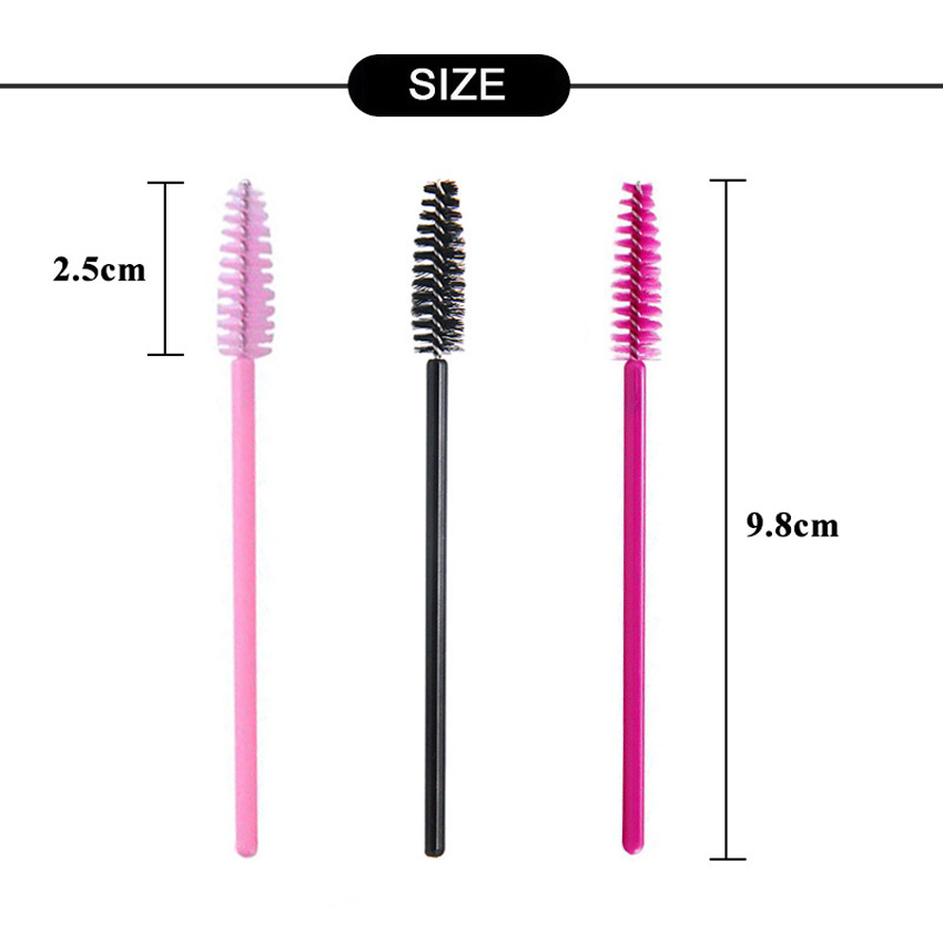 100Pcs 일회용 마이크로 속눈썹 빗 브러시 스풀러  - Beauty Makeup Brands 리뷰 및 가격